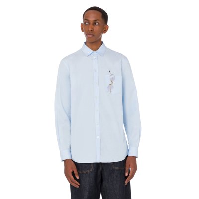THE PRINTED COTTON POPLIN SHIRT